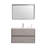 Aldwych 36 " W Wall Mounted 1 Single Vanity Bathroom Vanity With Ceramic Top with Mirror