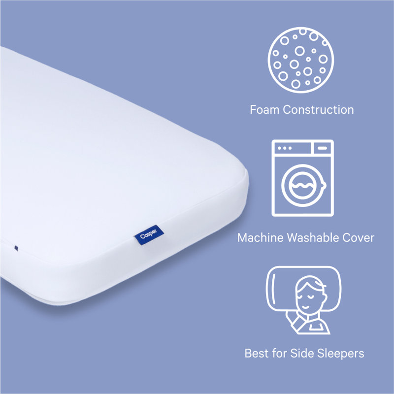 Standard White Foam Sleep Pillow
