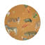 Sous-verres ronds en cuir tangerine Exotix-119015116