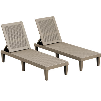 Chaise longue d'extérieur Tellie