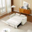 Canapé-lit beige en tissu-1027713925