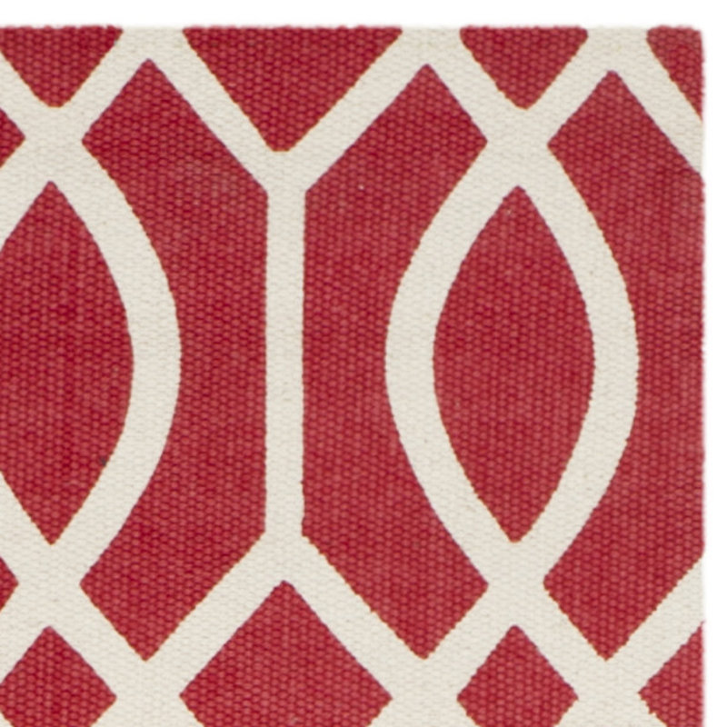 Nolan Hand Loomed Cotton Geometric Rug, Runner 2' x 8'