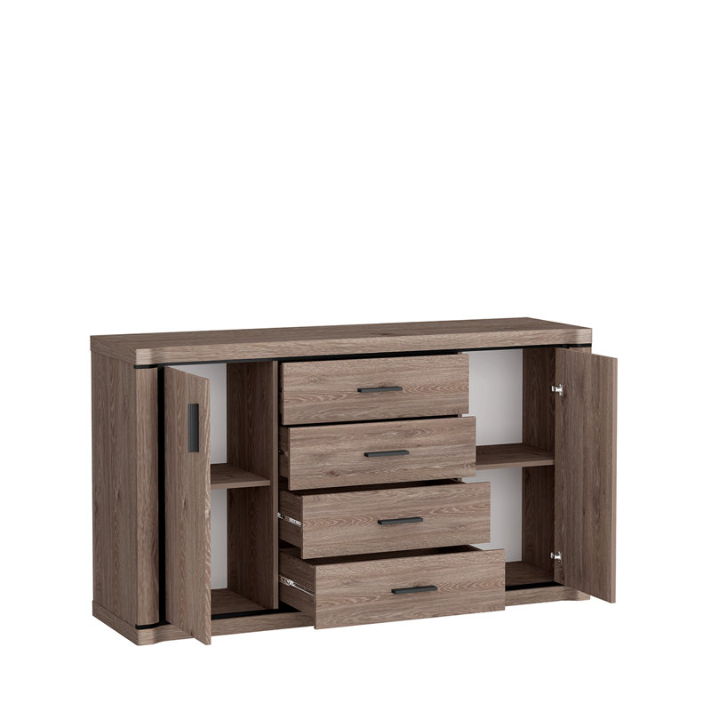 Temmo Sideboard, 91cm H x 157cm W x 45cm D, Truffl Oak