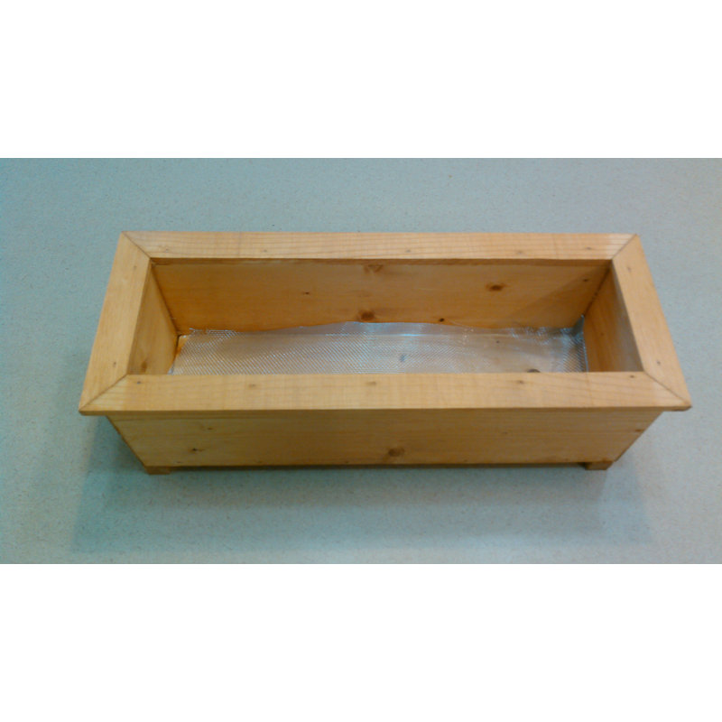 Boîte à fleurs en bois Jayne, H 5,5 po x l 12,5 po x P 6 po