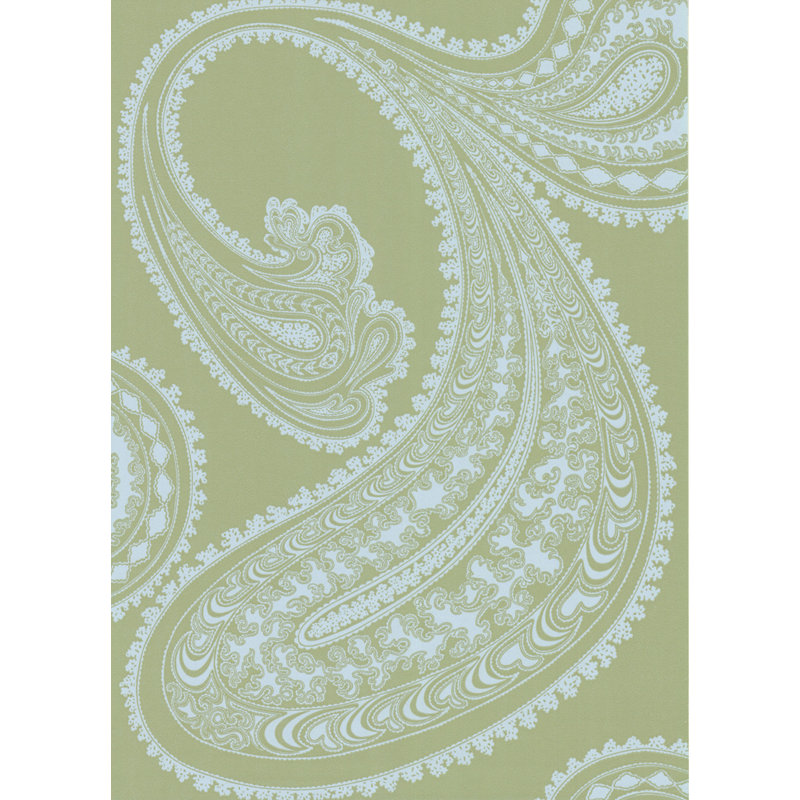 Rajapur Paisley Wallpaper Roll, Pale Blue/Green