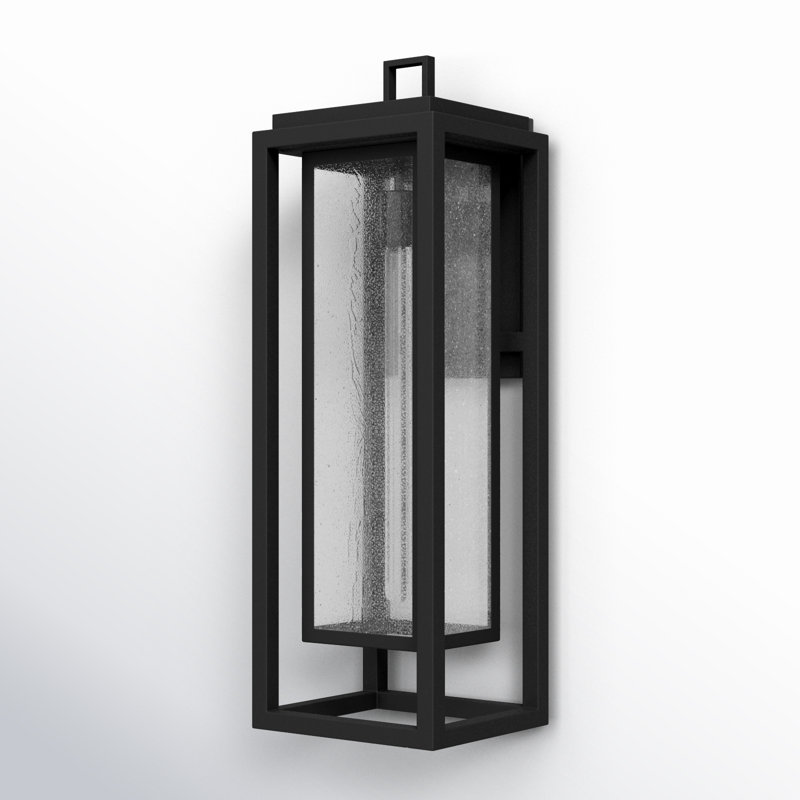 Wall Light, 27" H x 9" W x 8.5" D, Black