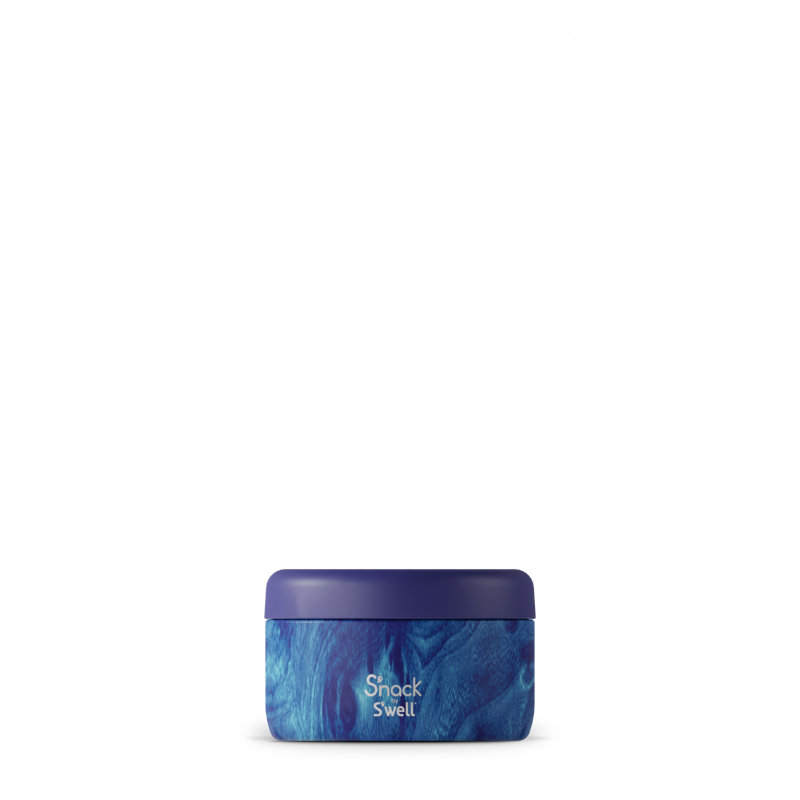 S'nack by S'well Stainless Steel Food Container, Azure Forest