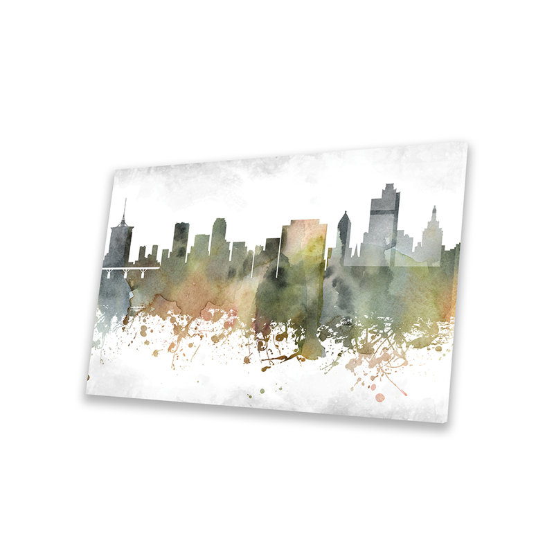 Tulsa Skyline, impression sur verre acrylique