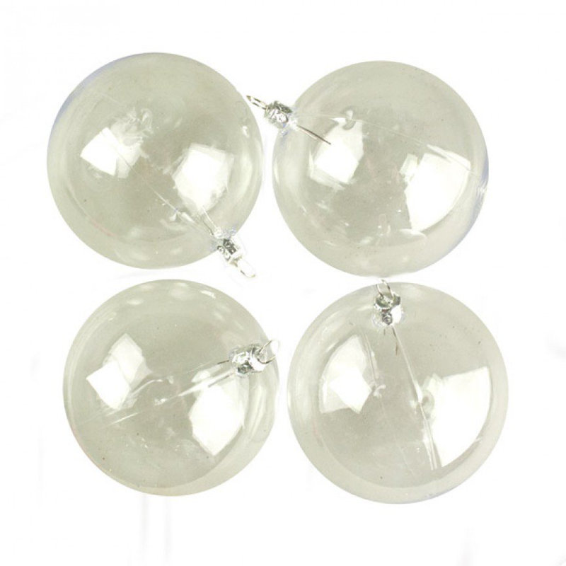 9cm Bauble, Clear