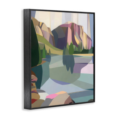 El Capitan & Merced River Framed Giclee, design by Melba Browne