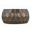 Round Aluminum Material 32" Coffee Table, Farmhouse Table With Glossy Diamond-Patterned Base