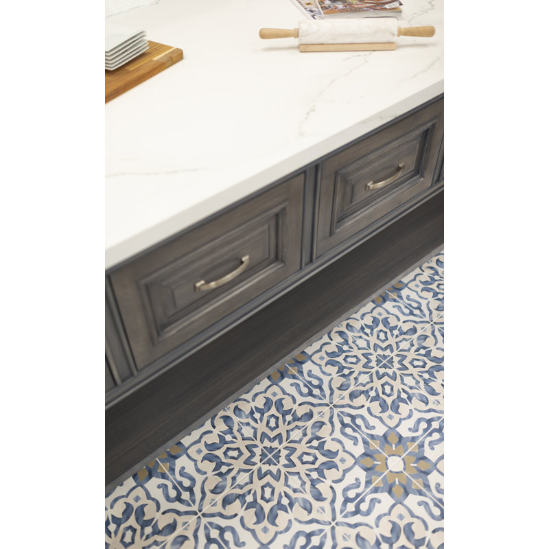 Villa Azul 10" x 10" Porcelain Spanish/Moroccan Singular Tile, Blue