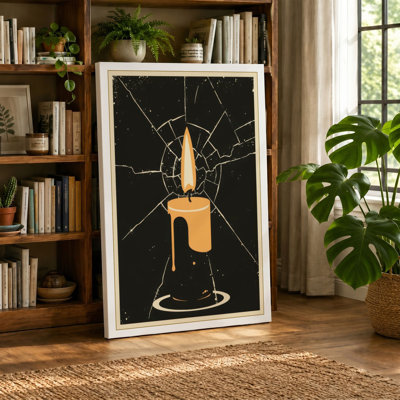 Light in Darkness Minimalist - Wrapped Canvas