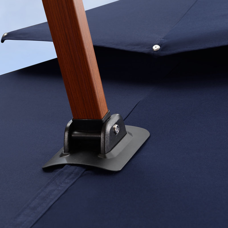 Parasol en porte-à-faux 13 pi Shanequia, Marine, L 156 po x P 156 po