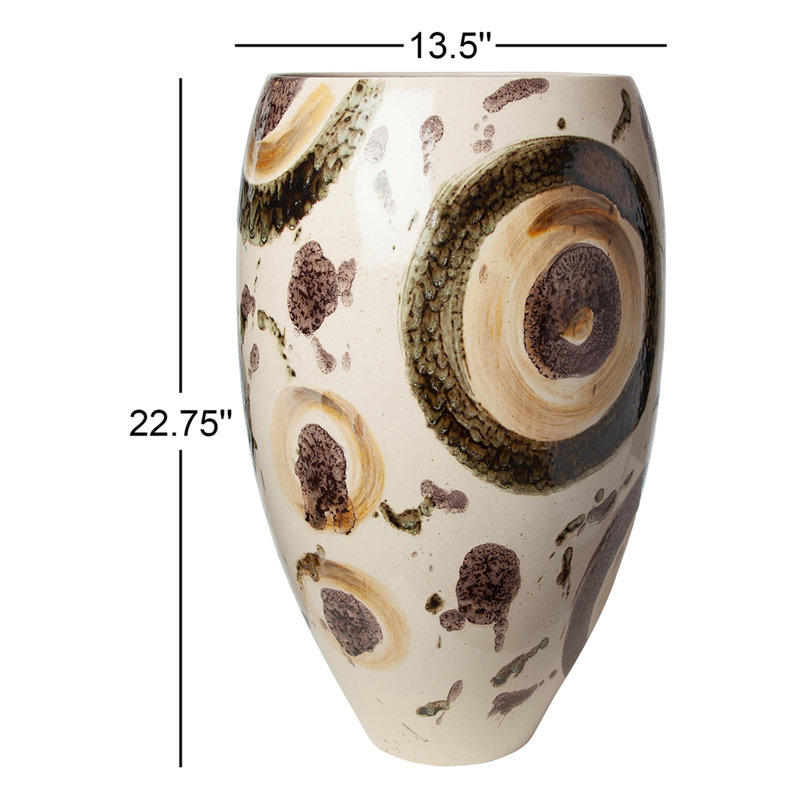 Earthtone Spots Vase