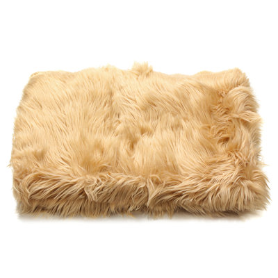 Solid Colour Faux Fur Shag Area Rug