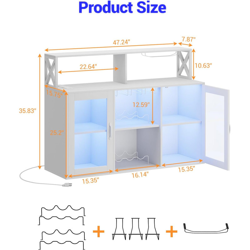 Armoire bar, Blanc