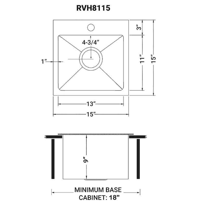 Ruvati 15 inch Stainless Steel Drop-in Topmount Bar Prep Sink Single Bowl, Matte Gold Satin Brass