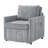 Upholstered Convertible Sleeper Sofa-1495978456