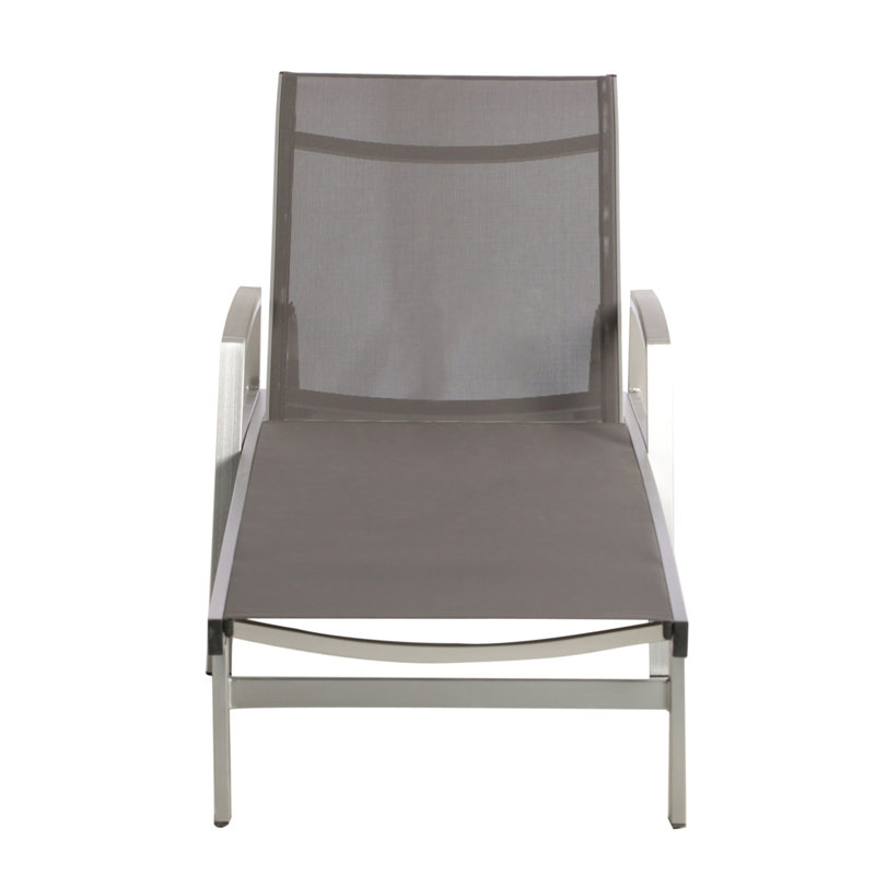 Chaise longue d'extérieur, Gris