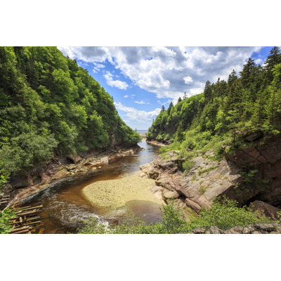 Point Wolfe At Fundy National Park by Aprott - Wrapped Canvas Print