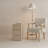 Nightstand -Bedside Table with Drawers, Nightstand with Leather Surface for Bedroom-699653799-703710675-690389788