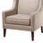 Katahdin Upholstered Wingback Chair with Nailhead Trim-1646354626