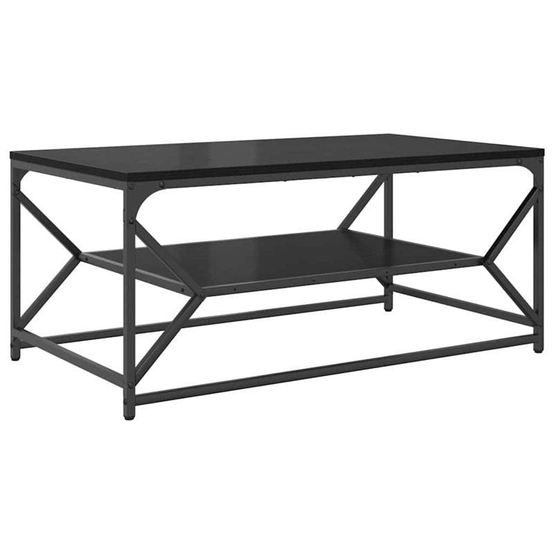 Coffee Table with Storage, Black
