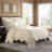 Historic Charleston Charleston Estate King Sham, 20 In x 36 In Pillow Cover, Embossed Scalloped Pillow Cover, 100% Cotton King Pillow Sham, Single Sham, Ivory-104844993-104845005