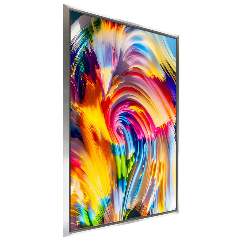 "Construit Dreams - Composition II" par Nikita Mann - cadre flottant, impression sur toile, L 21,5 po x H 33,5 po