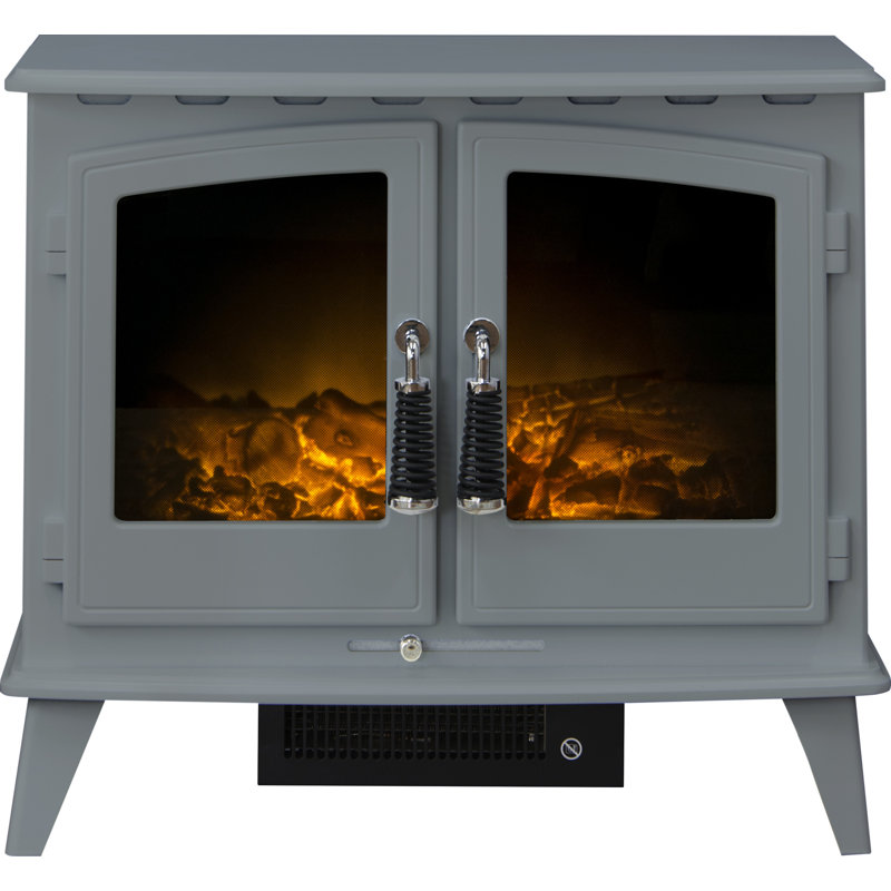 Woodhouse Adam 63cm W Grey Electric Stove with 6142 BTU