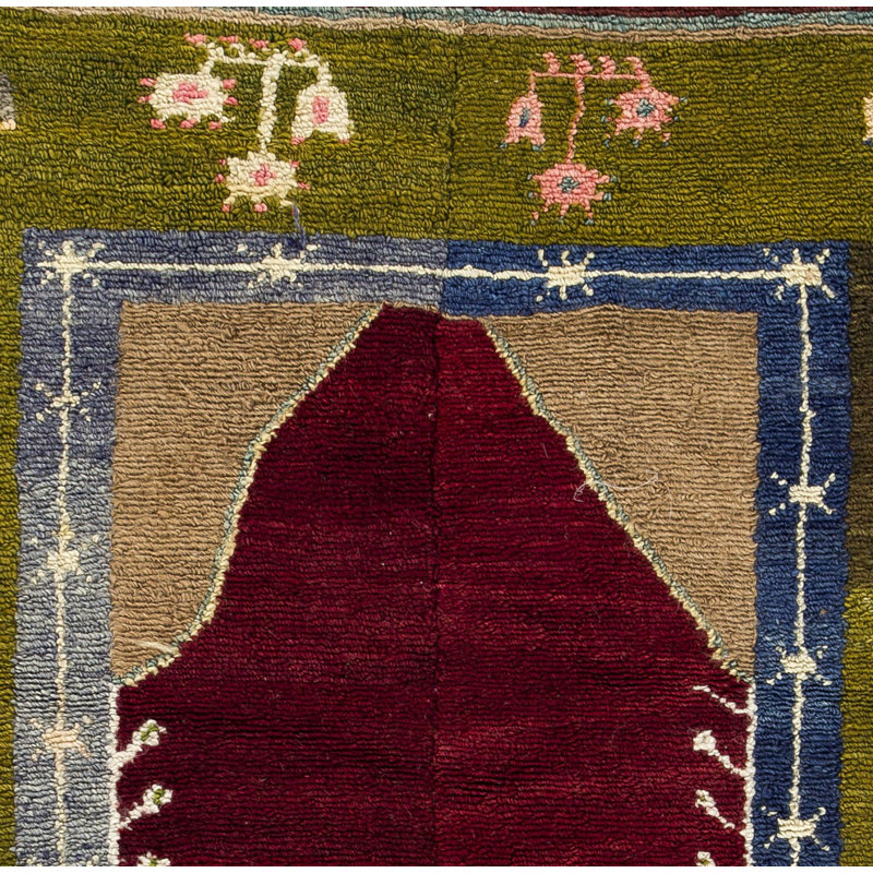 Tapis rétro fait main Tulu