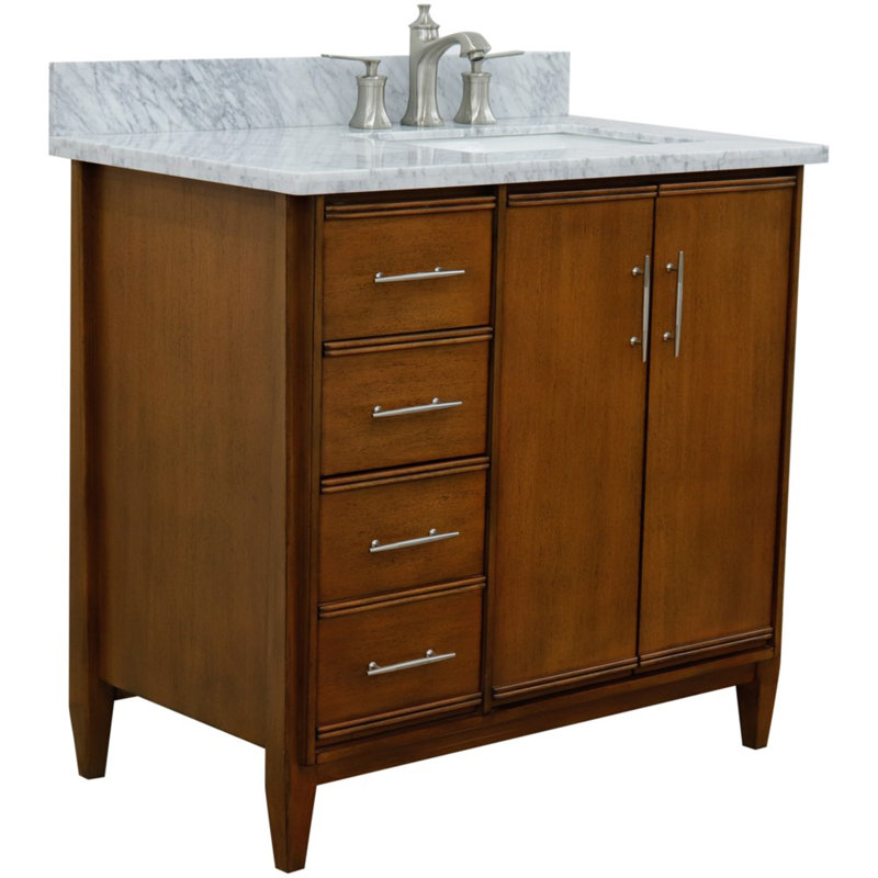 Ensemble de meuble-lavabo simple 37 po, Blanc