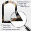 Or et noir marbré Euphoria II - miroir décoratif en arche de marbre, miroir mural asymétrique moderne, impression d'art en métal-1152674769