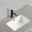 18.31 In. Undermount Rectangular Ceramic Bathroom Sink In Milk White With Overflow