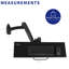 Support mural VIVO pour clavier et souris articulé, Mount-KB35A