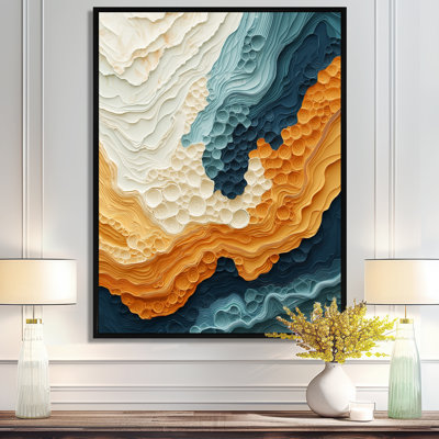 Olivea Biomorphism Wave To Sand Migration VII - Biomorphism Wall Decor