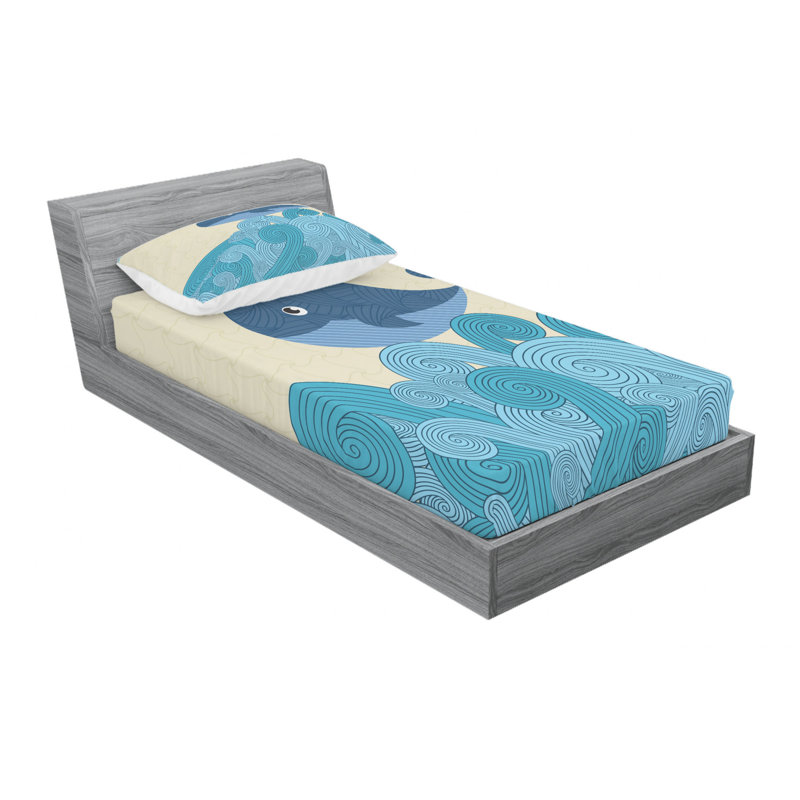 Microfiber Sheet Set, Twin Sheet Set with 1 Pillowcase