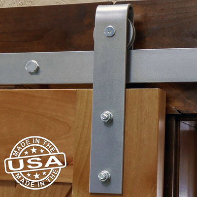 Ensemble de quincaillerie de porte de grange simple économie cheval standard