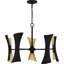 Lustre noir mat 10 lumières Betties