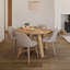 Round Solid Wood Dining Table-1460900603