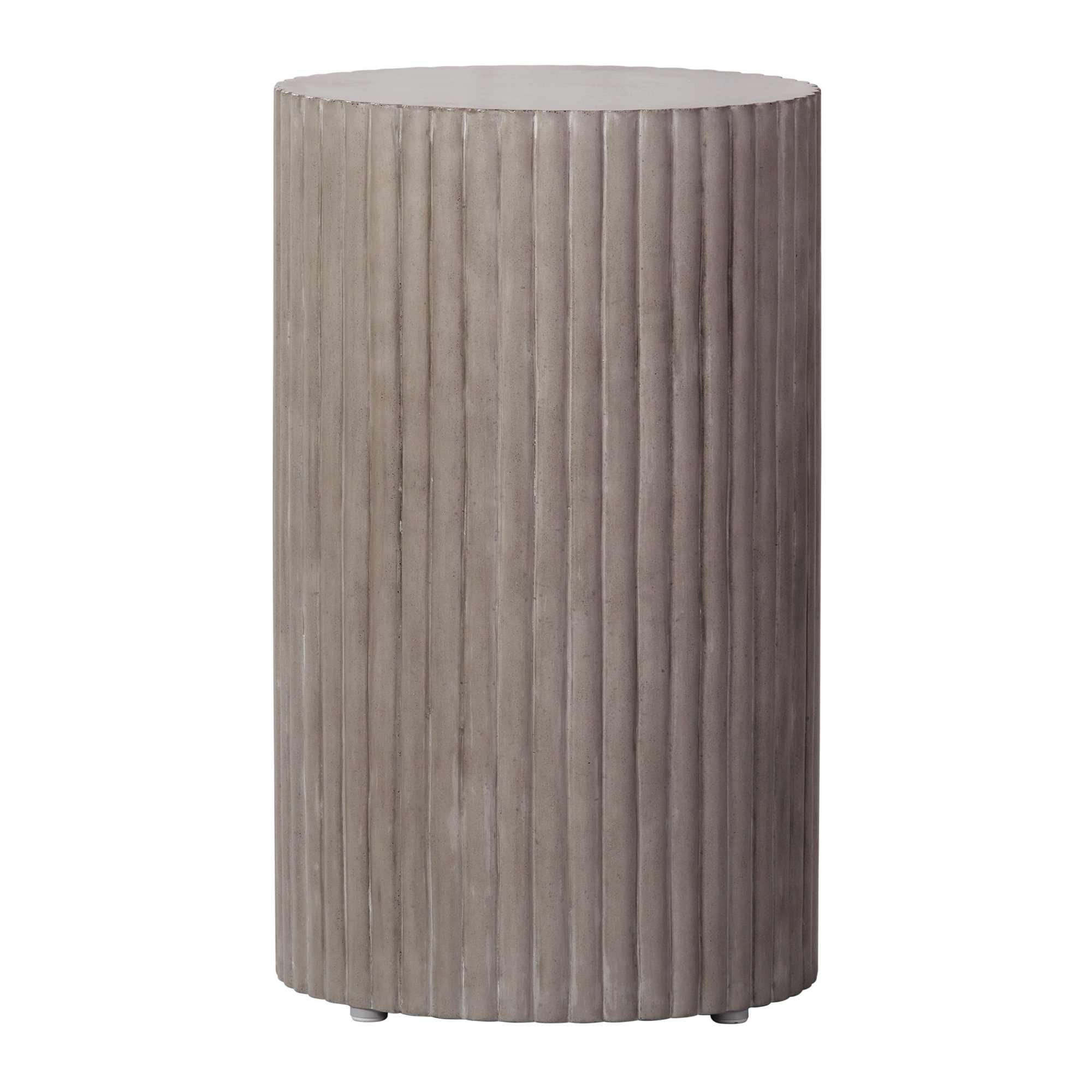 Perpetual 15'' Concrete Outdoor Side Table, Gray