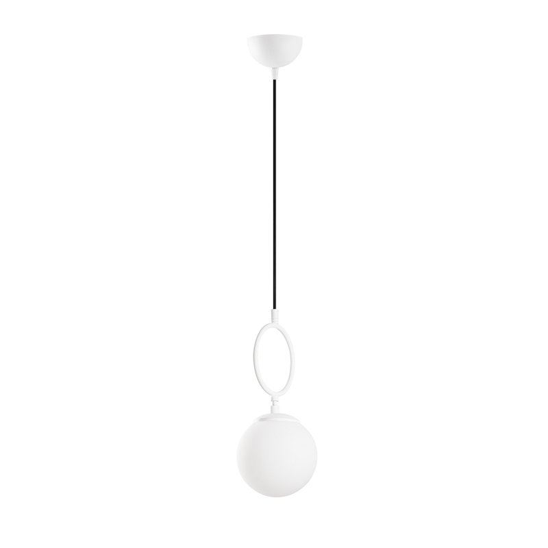 Elegant Metal Chandelier, White Finish, 5.9 x 50.0 x 5.9 inches | Adjustable Height 16.1 to 50.0 inches | Max 40W E14 Socket | Ideal for Dining Room, Living Room, and Entryways | Stylish and Modern Design