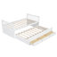 Lit de jour avec couchette et tiroirs, taille simple, blanc-125326864