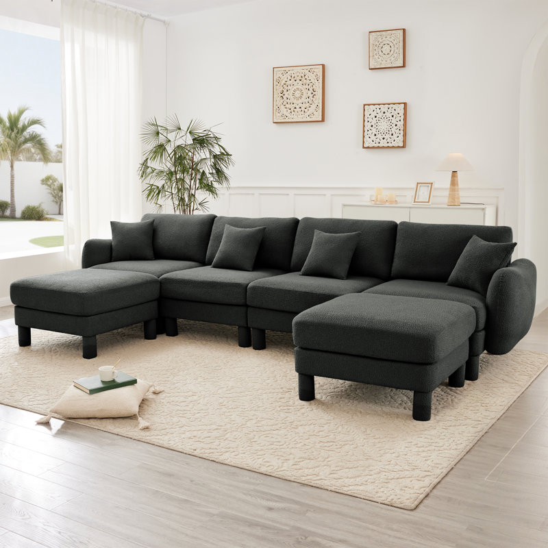 Canapé modulaire en tissu Shell