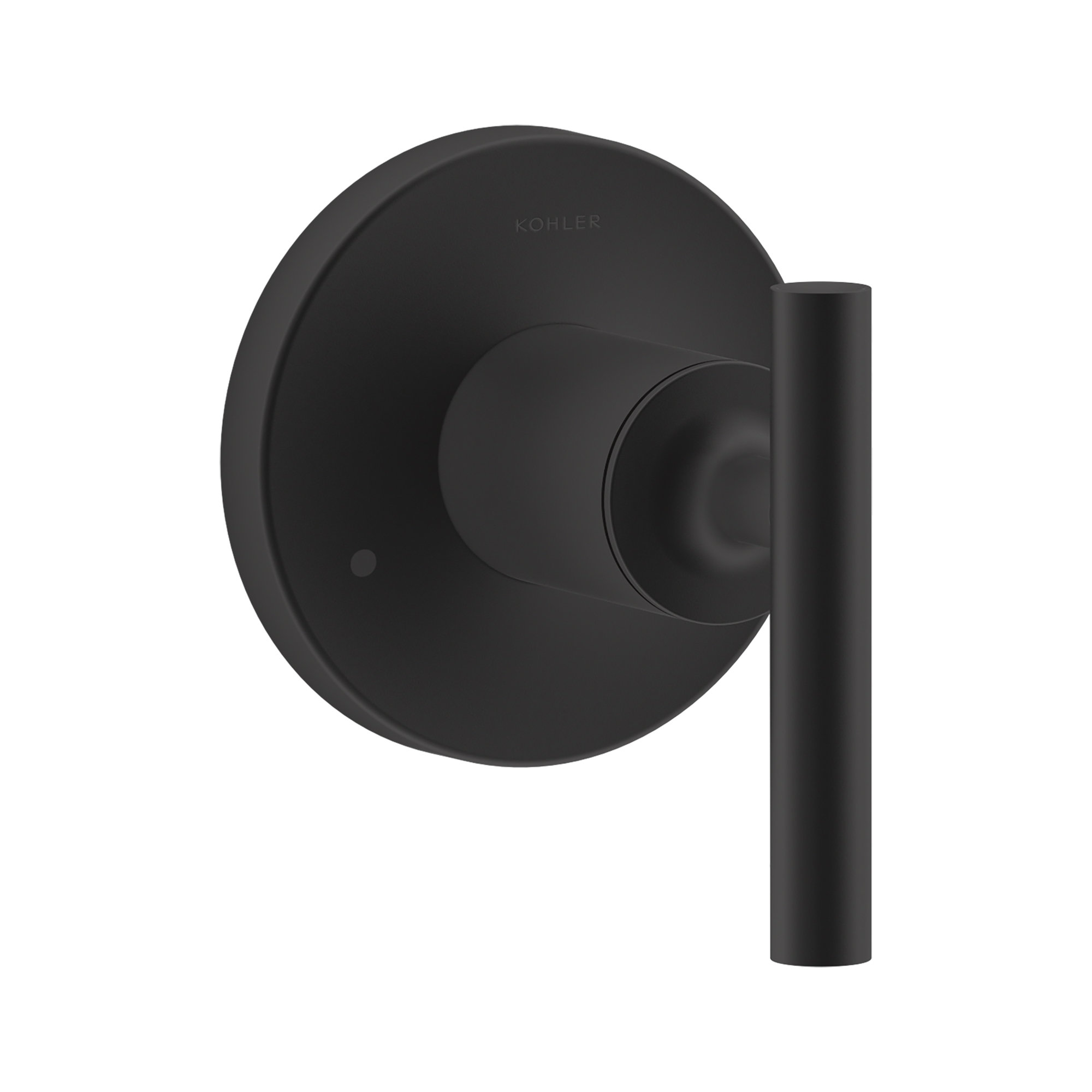 Purist Valve Trim with Lever Handle for Transfer Valve, Black Matte