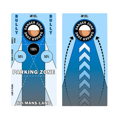 Planches de cornhole bleues