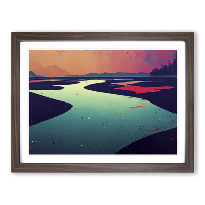 Colourful River - Single Picture Frame Painting