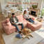 Canapé modulaire en forme de L avec repose-pieds et repose-pieds sans assemblage 106,3 po Boneless-1439676245-1413468117