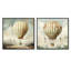 Contemporary Balloon Voyage - Ensemble de 2 montgolfières carrées-1932105886-1932105883